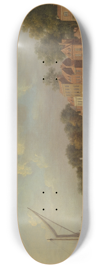 Samuel Scott - The Thames at Twickenham 8.25 inch art skate deck