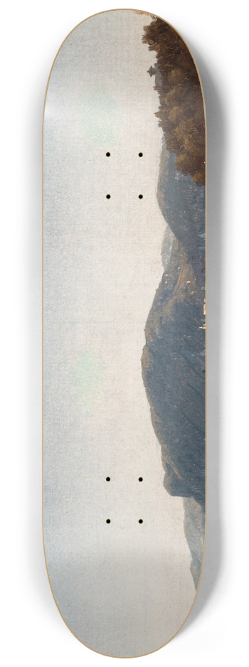 Sanford Robinson Gifford - Hook Mountain, Near Nyack, on theHudson 8.25 inch art skate deck