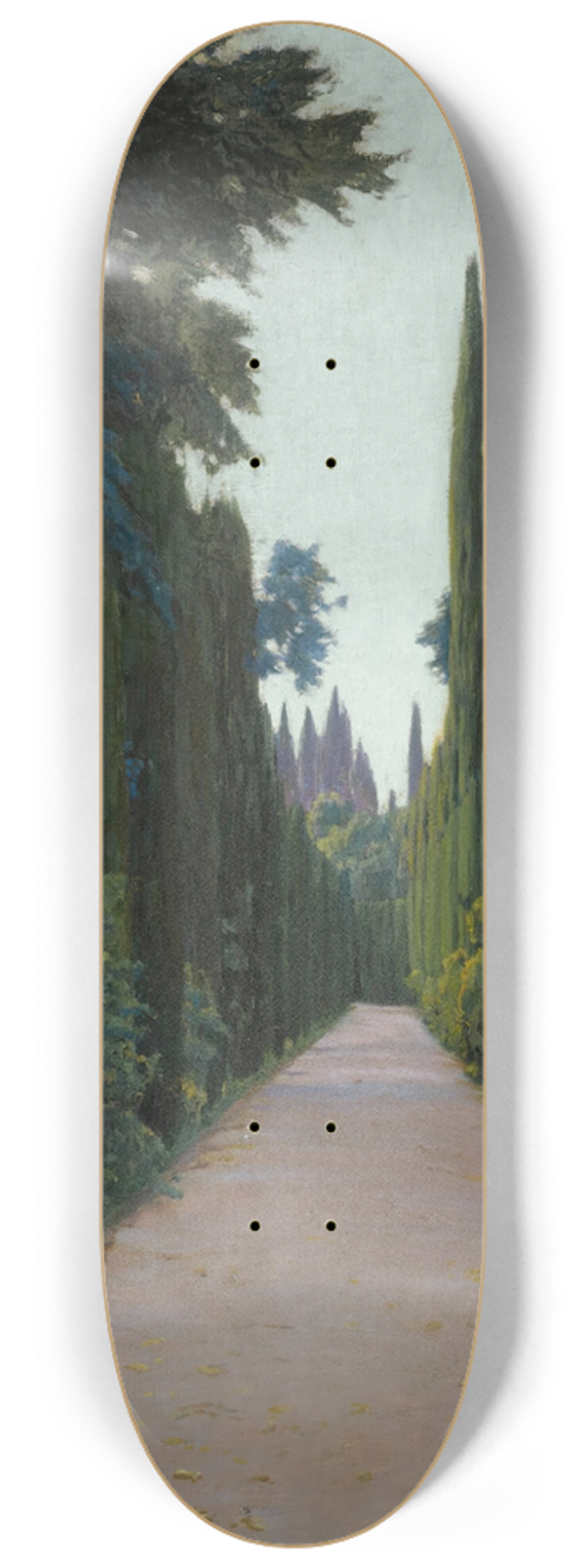 Santiago Rusiol - Gardens Of The Generalife, Granada 8.25 inch art skate deck