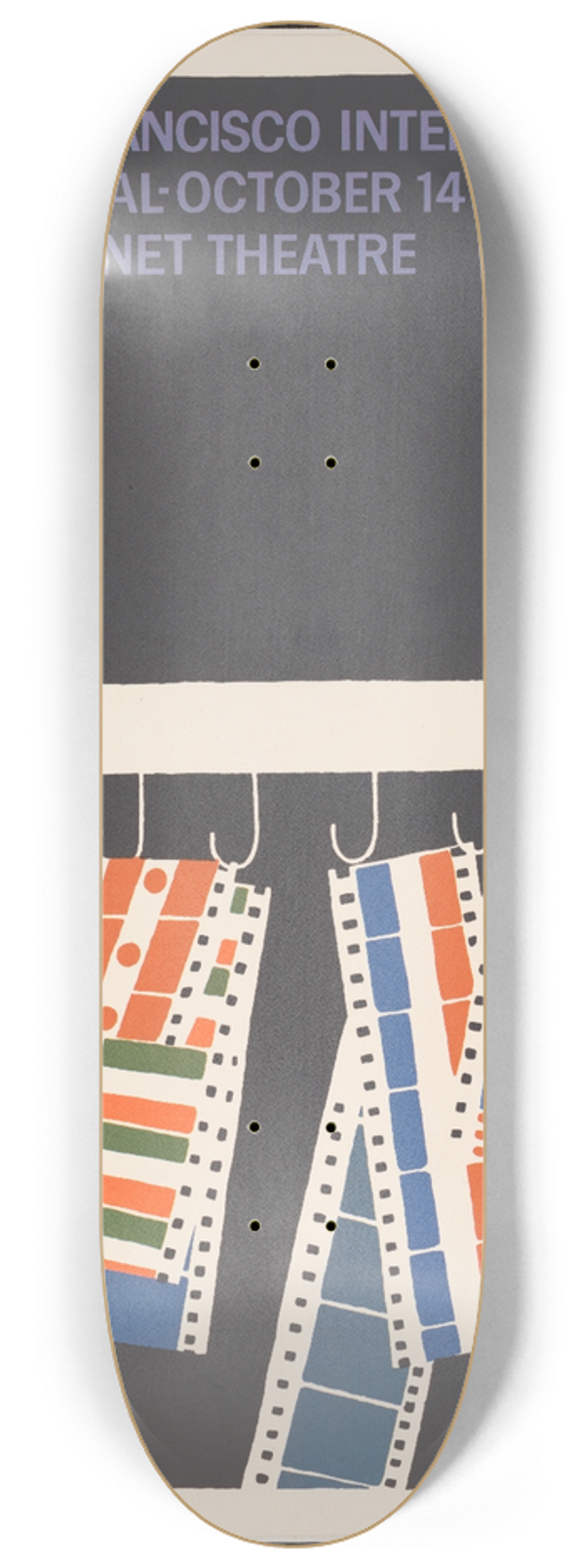 Saul Bass - 8th San Francisco International Film Festival 8.25 inch art skate deck