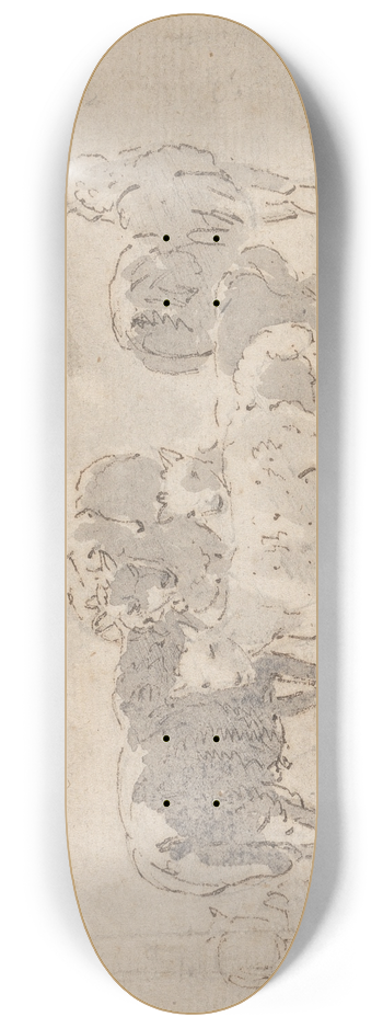 Sawrey Gilpin - Goats 8.25 inch art skate deck