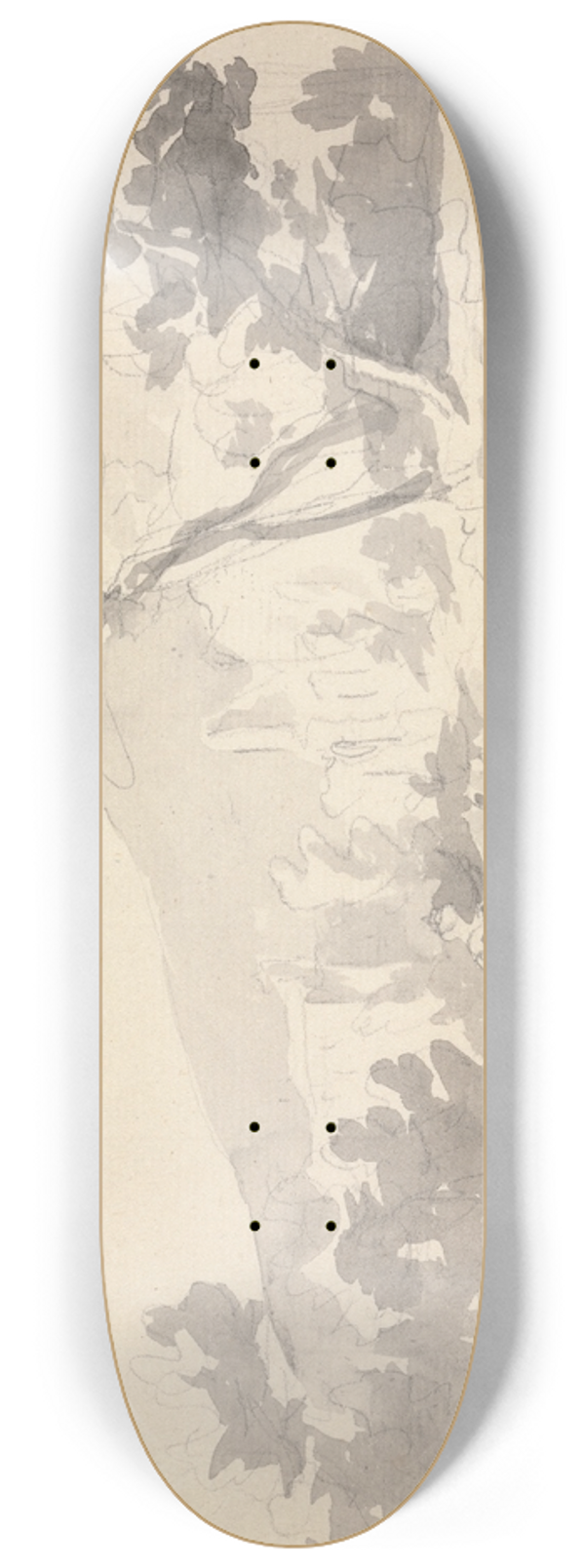 Sawrey Gilpin - Landscape with Cattle and Figures in Foreground 8.25 inch art skate deck