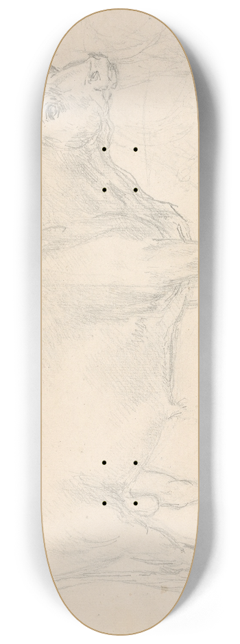 Sawrey Gilpin - Study of a Bull 8.25 inch art skate deck