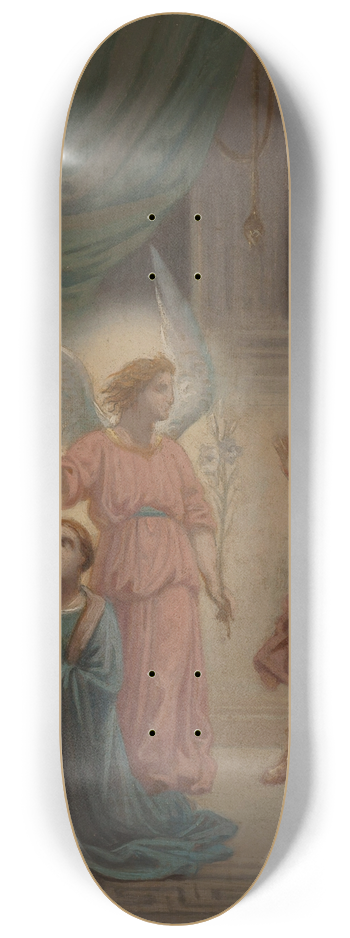 Sbastien Norblin de la Gourdaine - Maximien reculant  la vue de lange qui protge sainte Suzanne 8.25 inch art skate deck