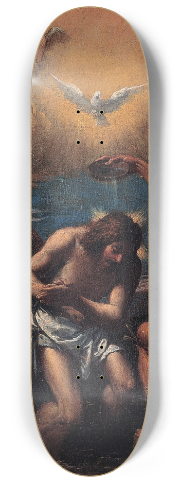 Scarsellino - Baptism of Christ 8.25 inch art skate deck