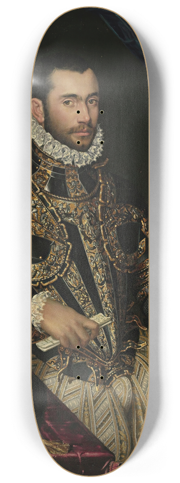 Scipione Pulzone - Portrait of Jacopo Boncompagni 8.25 inch art skate deck