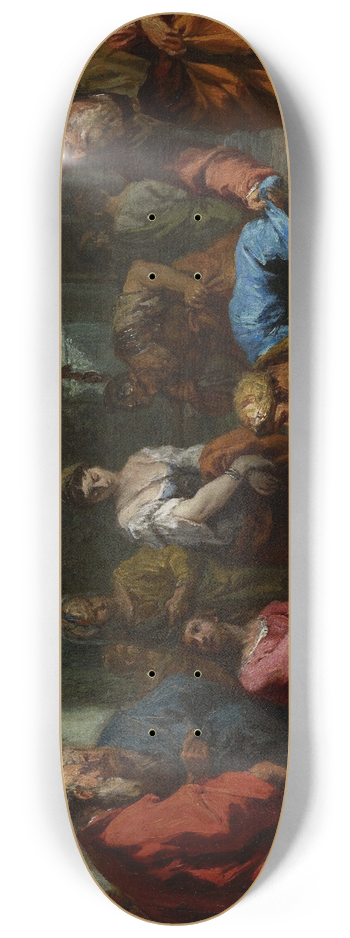 Sebastiano Ricci - Christ and the Woman Taken in Adultery 8.25 inch art skate deck