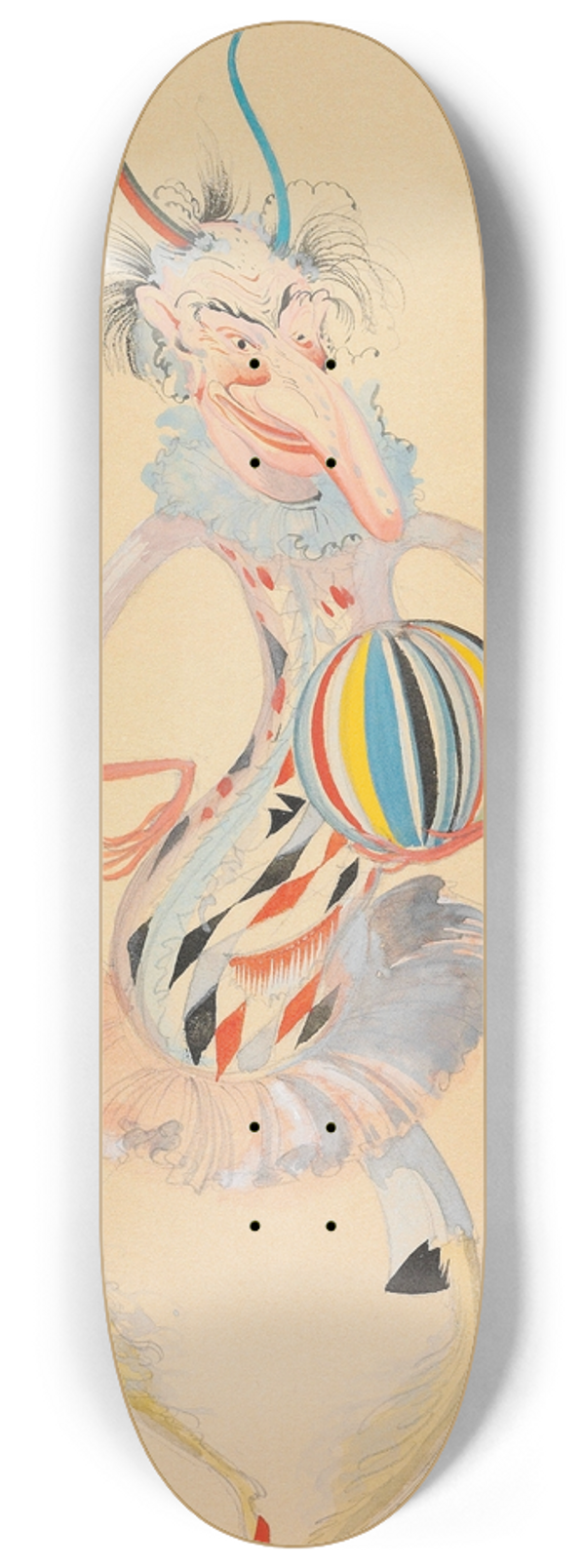 Sergey Chekhonin - Costume design for a jester 8.25 inch art skate deck