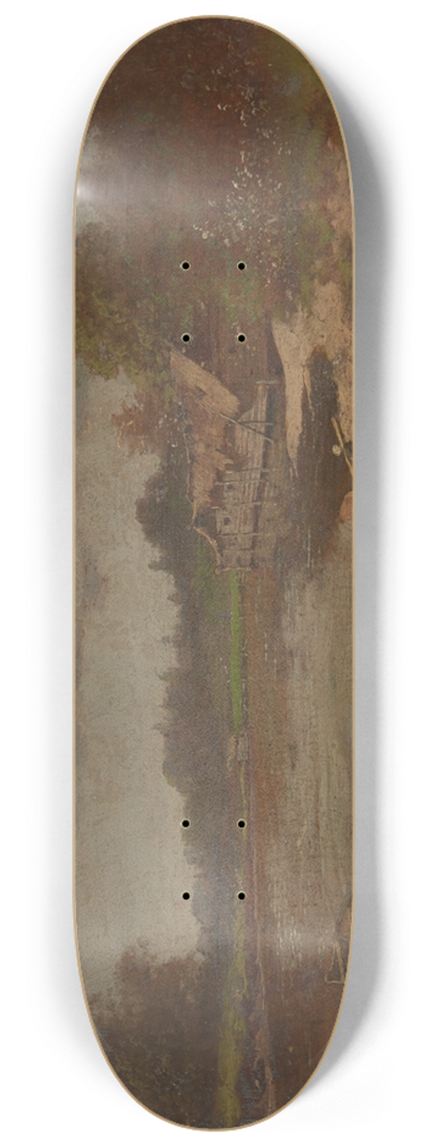 Seweryn Bieszczad - Landscape with a Pond 8.25 inch art skate deck