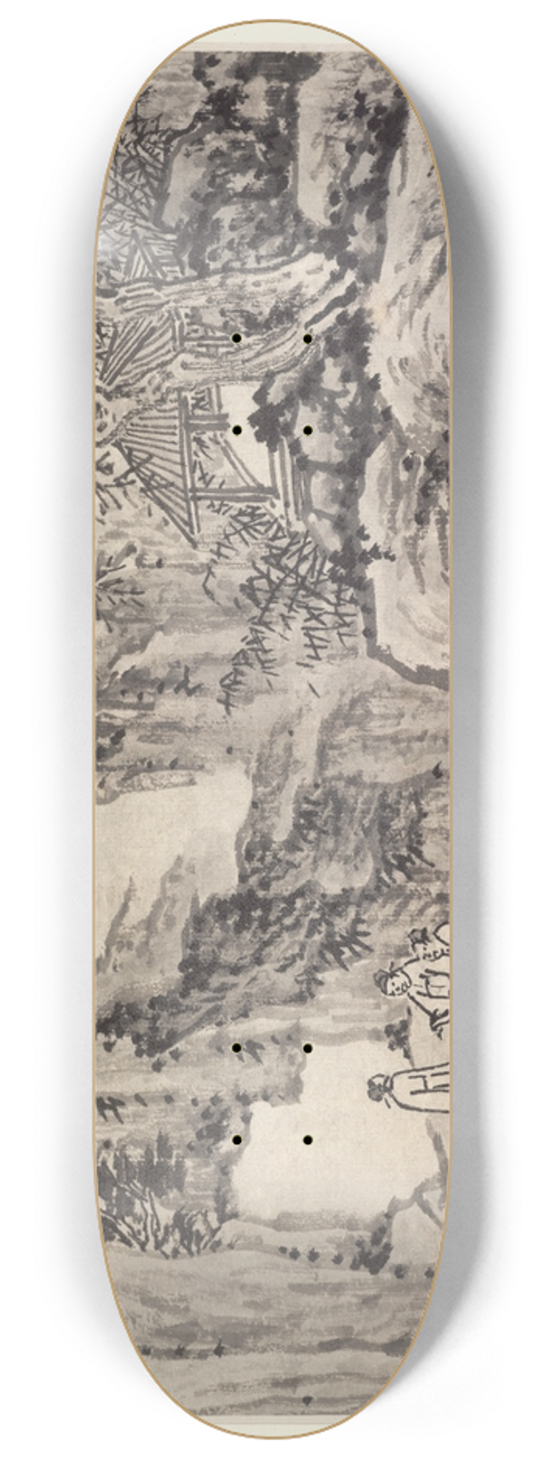 Shen Zhou - The Sword Spring, Tiger Hill 8.25 inch art skate deck