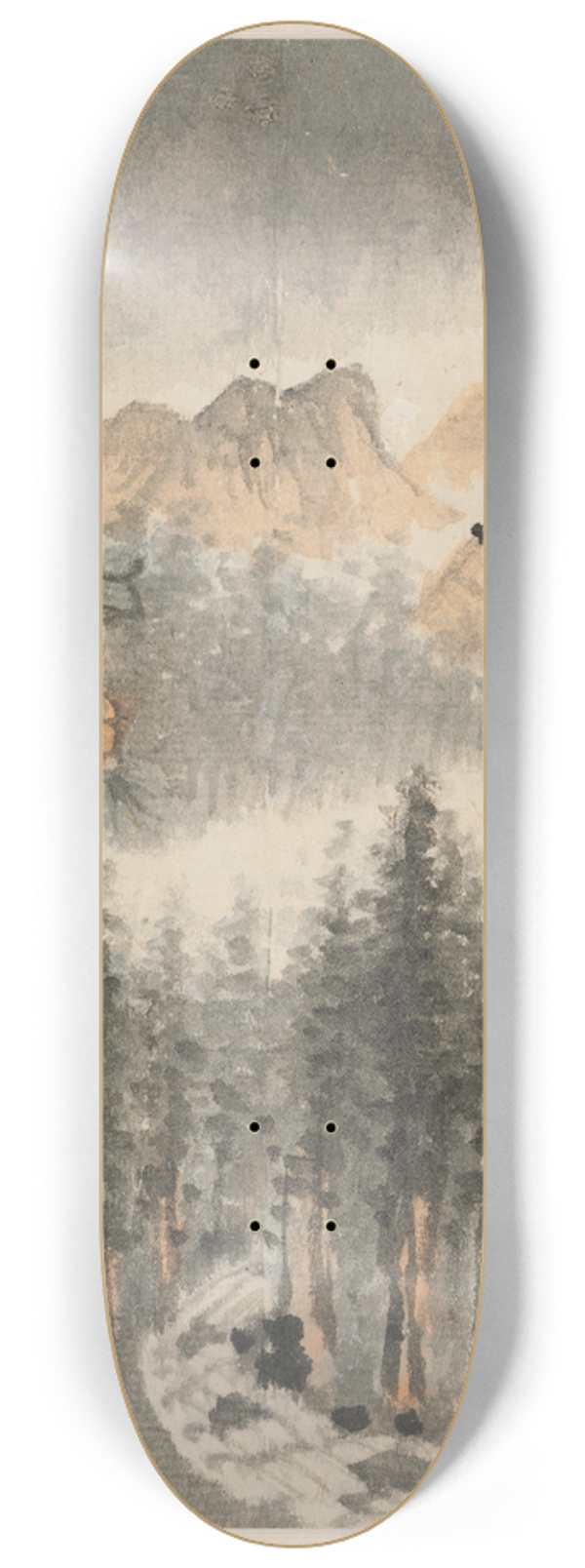 Shitao - Reminiscences of Qinhuai River pl7 8.25 inch art skate deck