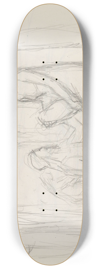 Signe Scheel - Rebecca og Elieser 8.25 inch art skate deck