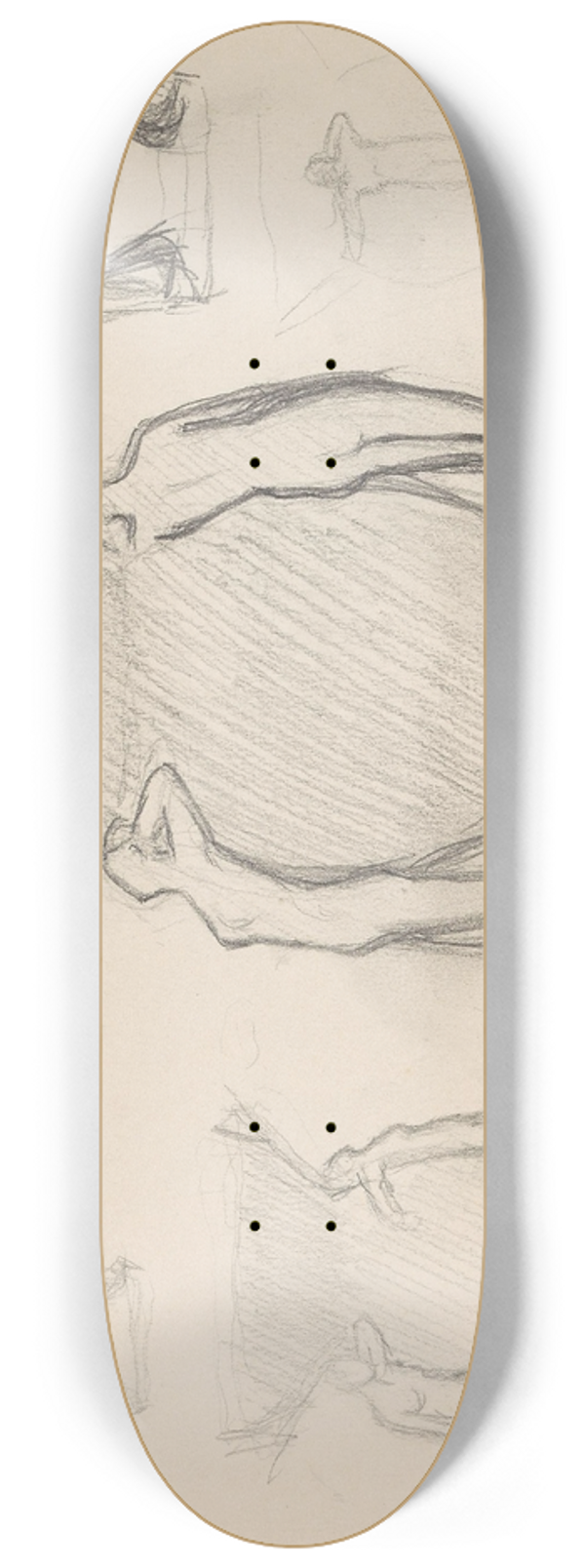 Signe Scheel - Utkast til vase 8.25 inch art skate deck