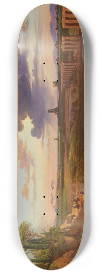 Arthur John Strutt - La Via Appia, Campagna Romana 8.25 inch art skate deck