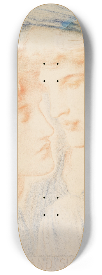 Simeon Solomon - Night and Sleep 8.25 inch art skate deck