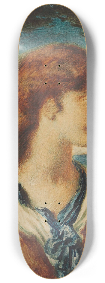Simeon Solomon - Study Of A Youth 8.25 inch art skate deck