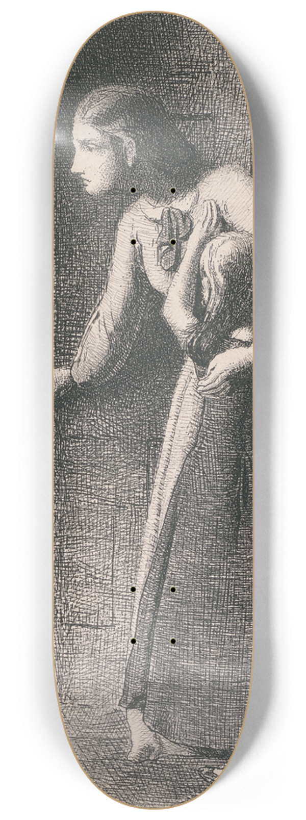 Simeon Solomon - The Haunted House 8.25 inch art skate deck