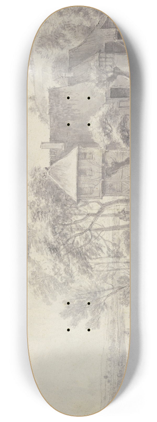 Simon de Vlieger - Farm at a channel 8.25 inch art skate deck