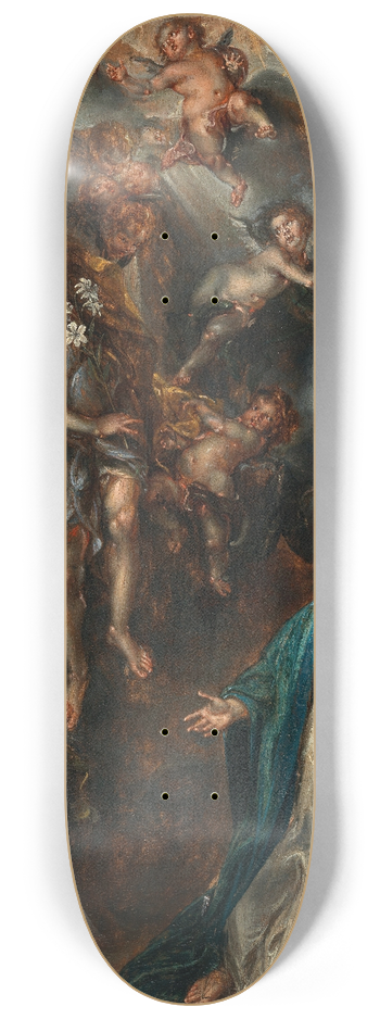 Simon de Vos - The Annunciation 8.25 inch art skate deck