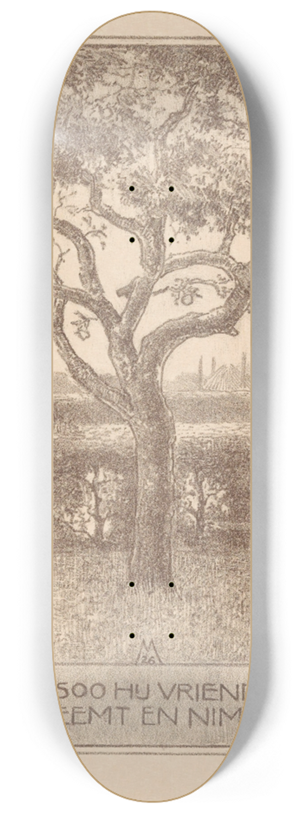 Simon Moulijn - Appelboom in de herfst 8.25 inch art skate deck