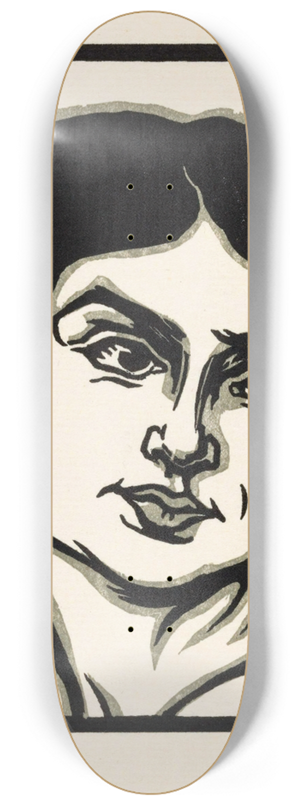 Simon Moulijn - Hoofd van een vrouw 8.25 inch art skate deck