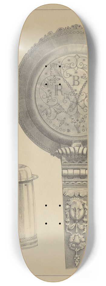 Simon Weiss - Silver Tankard 8.25 inch art skate deck