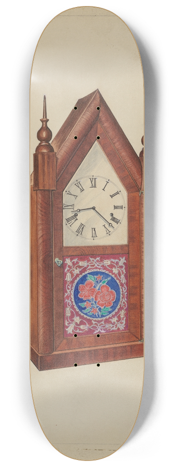 Arthur Mathews - Steeple Clock 8.25 inch art skate deck