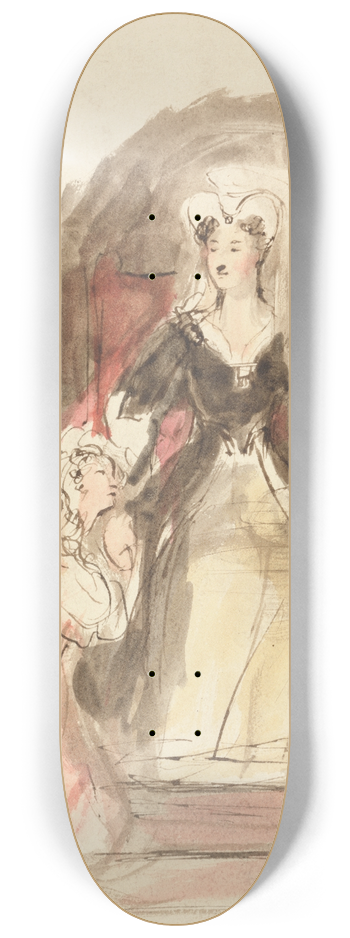 Sir David Wilkie - A Scene from The Abbot 8.25 inch art skate deck