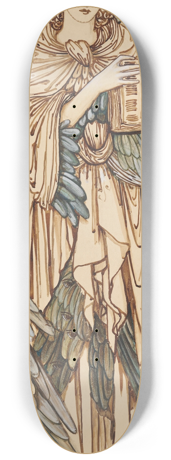 Sir Edward Coley Burne-Jones - The Angels of the Hierarchy  Cherubim 8.25 inch art skate deck