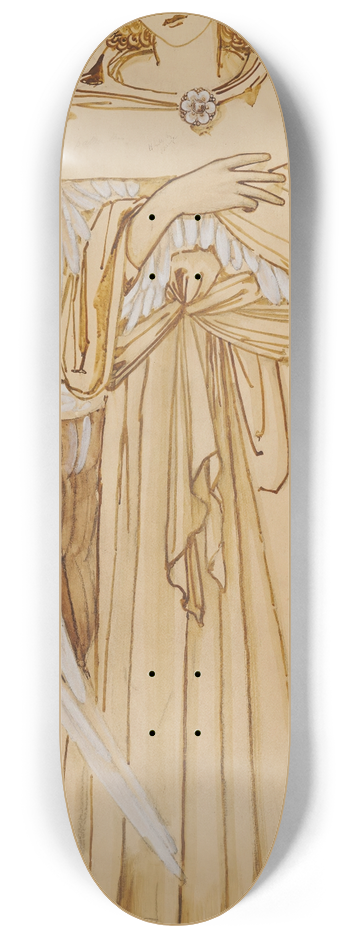Sir Edward Coley Burne-Jones - The Angels of the Hierarchy  Dominions 8.25 inch art skate deck