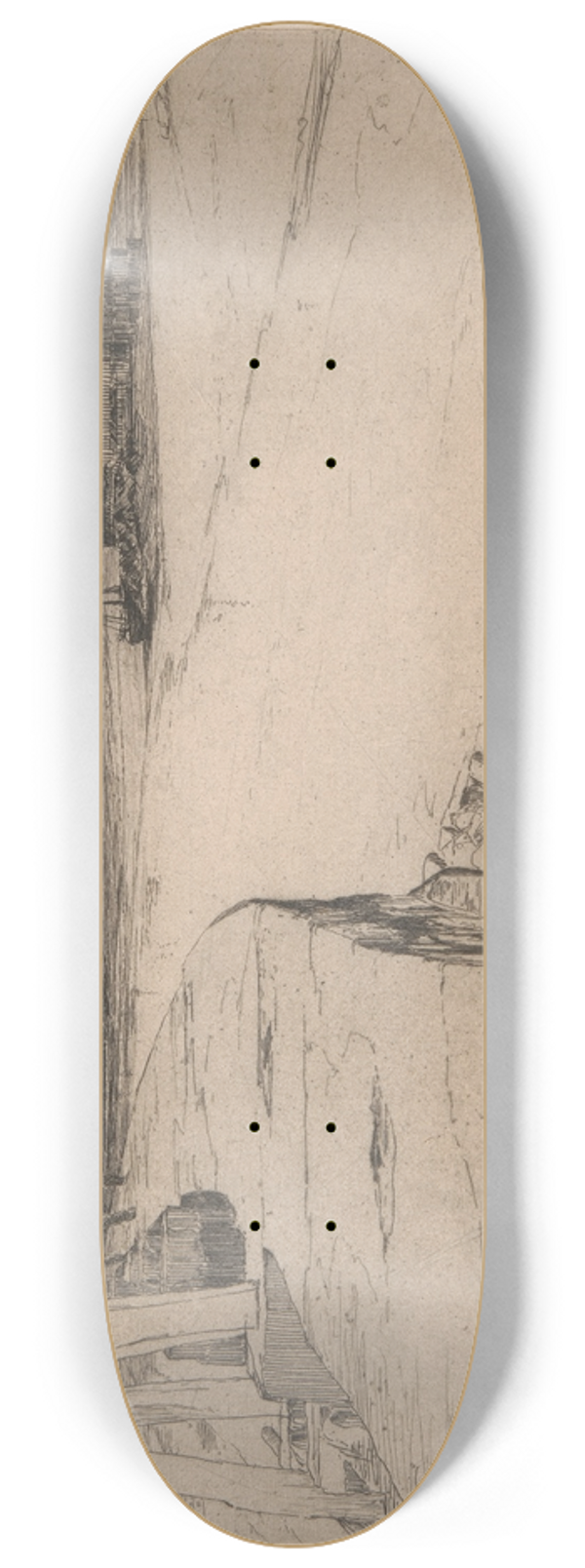 Sir Frank Short - Low Tide and Evening Star 8.25 inch art skate deck