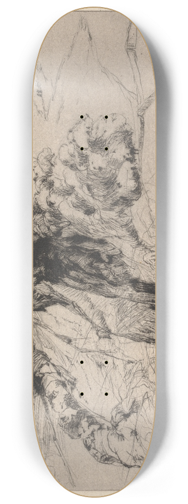 Sir Frank Short - Peverils Castle, Derbyshire 8.25 inch art skate deck