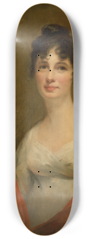Sir Henry Raeburn - Mrs. Alexander Dirom, wife of Lieutenant-General Alexander Dirom of Mount Annan 8.25 inch art skate deck