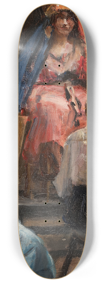 Sir John Lavery - Interior of the Artists Studio 8.25 inch art skate deck