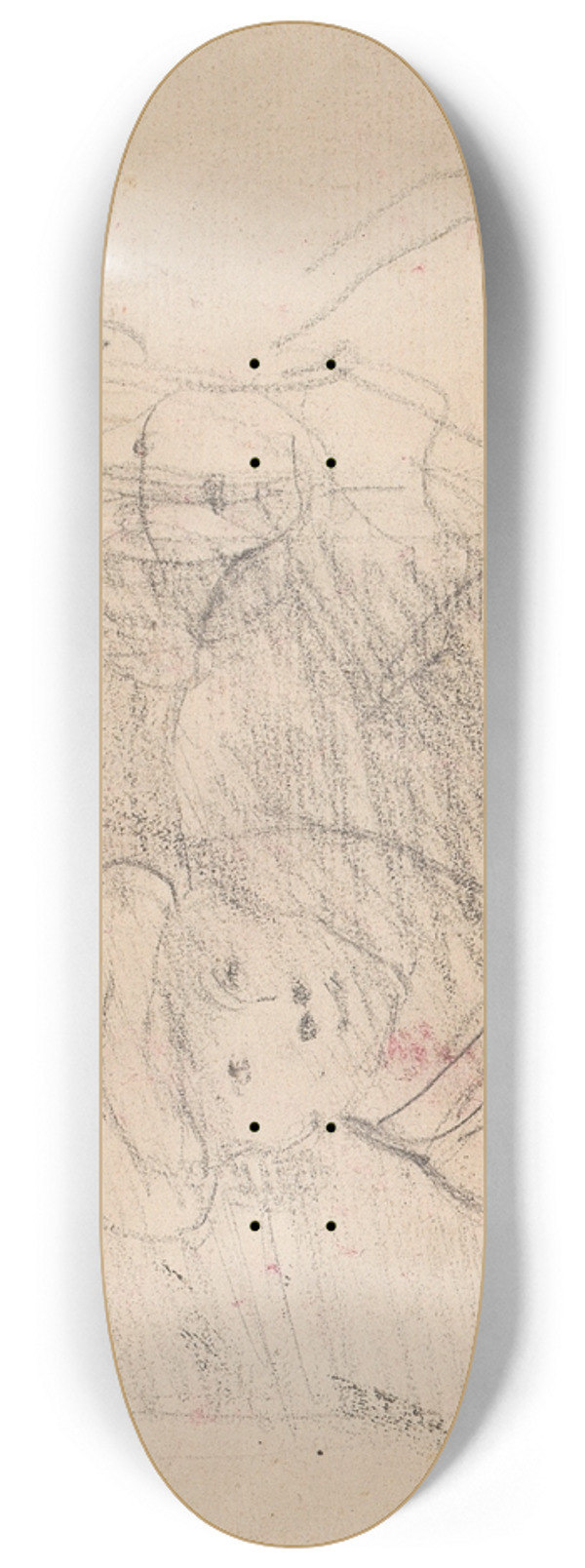 Sir Joshua Reynolds - Man and Woman 8.25 inch art skate deck