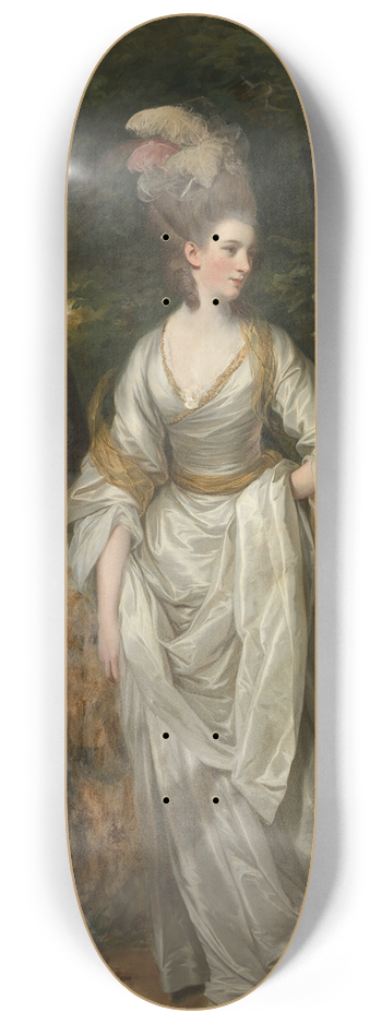 Sir Joshua Reynolds - Mrs Elizabeth Carnac 8.25 inch art skate deck