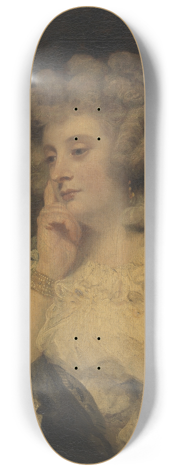 Sir Joshua Reynolds - Mrs Jane Braddyll 8.25 inch art skate deck