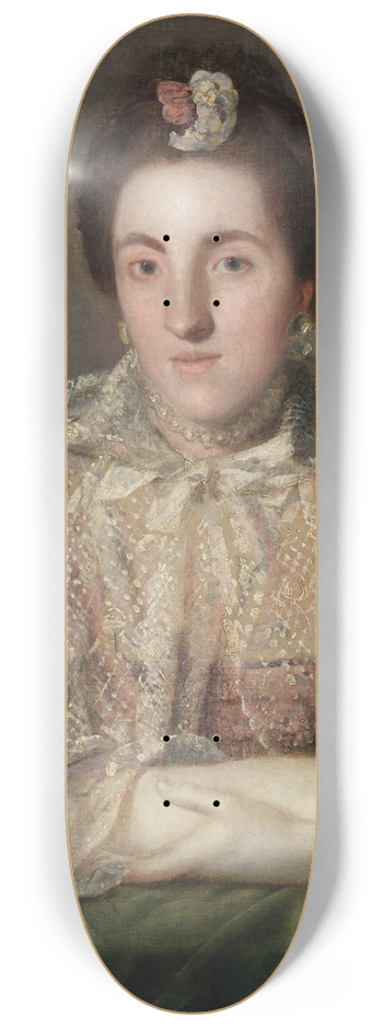 Sir Joshua Reynolds - Portrait of Mrs William Fortescue (1733-1820), later Countess of Clermont 8.25 inch art skate deck