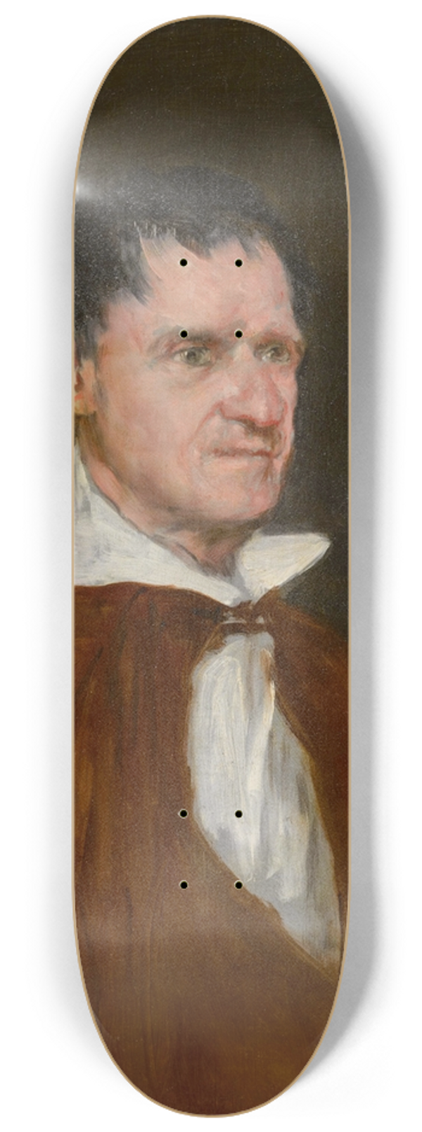 Spanish School - Portrait of a gentleman, traditionally believed to be a brother of Francisco de Goya 8.25 inch art skate deck
