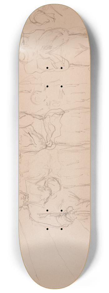 Stanisaw Cercha - Scena wielopostaciowa 8.25 inch art skate deck