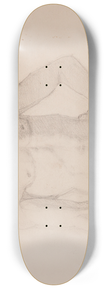 Stanisaw Cercha - Studium torsu mczyzny  rysunek dwustronny 8.25 inch art skate deck