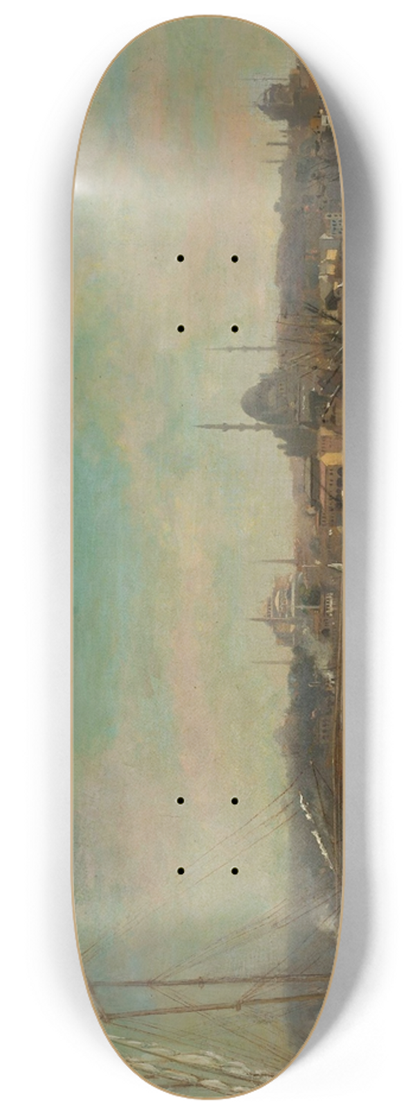 Stanisaw Chlebowski - Panorama of Istanbul 8.25 inch art skate deck