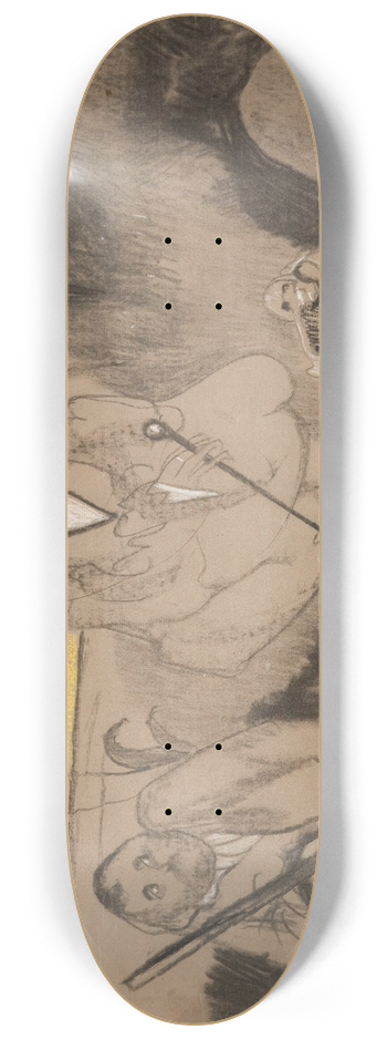 Stanisaw Ignacy Witkiewicz - Gravediggers monologue 8.25 inch art skate deck