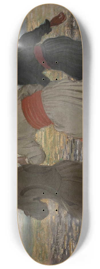 Stanisaw Masowski - Drunken peasants 8.25 inch art skate deck