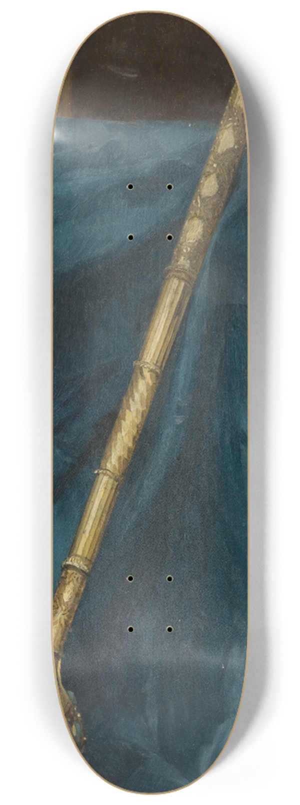 Stanisaw von Chlebowski - Study of a Turkish Mace from the 17th C. 8.25 inch art skate deck