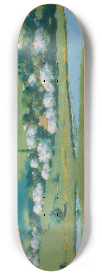 Stanisaw Witkiewicz - Spring Landscape with a Pond 8.25 inch art skate deck