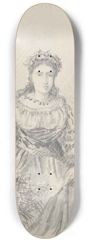Stanisaw Wyspiaski - Copy of a female character from Jan Matejkos composition 8.25 inch art skate deck
