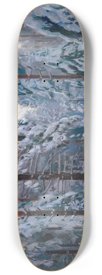 Stanislaw Zukowski - Verschneiter Waldweg 8.25 inch art skate deck