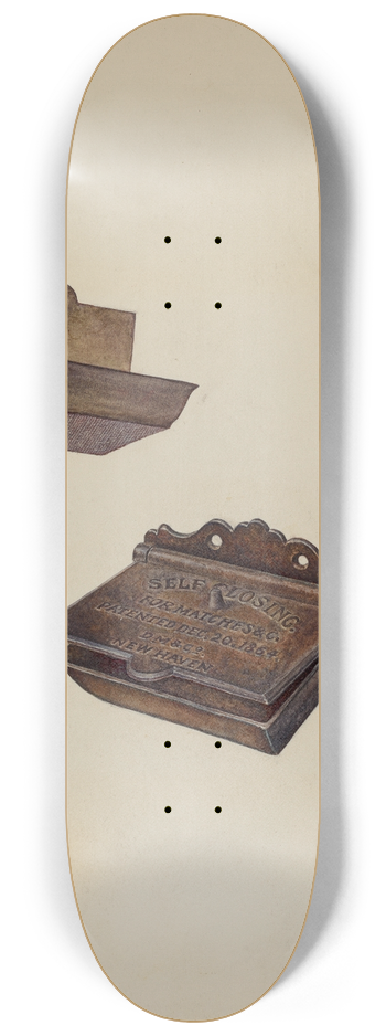 Stanley Mazur - Iron Match Safe 8.25 inch art skate deck