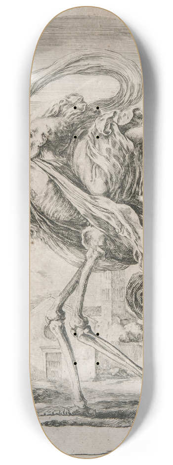 Stefano Della Bella - Death Carrying off a Young Woman 8.25 inch art skate deck